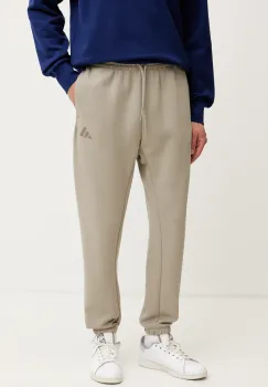 adidas pantaloni de trening Future Icons barbati, culoarea bej, neted, JD4950 imagine