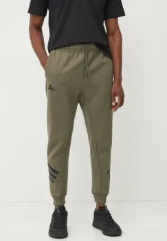 adidas pantaloni de trening Future Icons barbati, culoarea verde, neted, JD4866 imagine