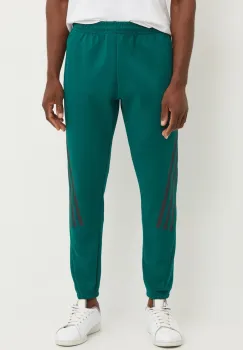 adidas pantaloni de trening Future Icons culoarea verde, cu imprimeu, IW8573 imagine