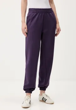 adidas pantaloni de trening Future Icons culoarea violet, cu imprimeu, JX0445 imagine
