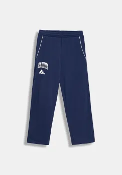 adidas pantaloni de trening pentru copii culoarea bleumarin, cu imprimeu, JM1539 imagine