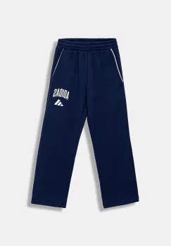adidas pantaloni de trening pentru copii culoarea bleumarin, cu imprimeu, JW2387 imagine