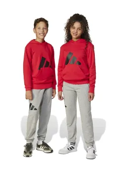 adidas pantaloni de trening pentru copii culoarea gri, cu imprimeu, JD2092 imagine