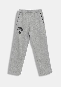 adidas pantaloni de trening pentru copii culoarea gri, cu imprimeu, JW2386 imagine