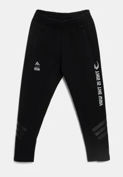 adidas pantaloni de trening pentru copii culoarea negru, cu imprimeu, JF3635 imagine