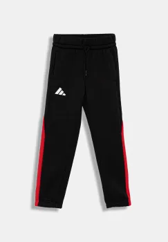 adidas pantaloni de trening pentru copii culoarea negru, cu imprimeu, JM1627 imagine
