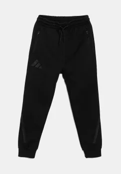adidas pantaloni de trening pentru copii culoarea negru, uni, JF2491 imagine