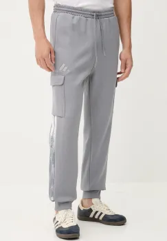 adidas pantaloni de trening Seasonal AOP culoarea gri, cu imprimeu, JM1715 imagine
