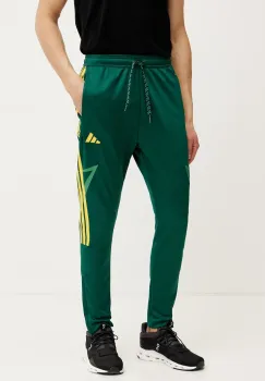 adidas pantaloni de trening Tiro barbati, culoarea verde, modelator, JC8048 imagine