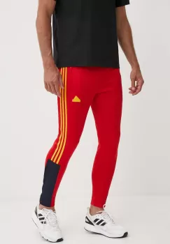adidas pantaloni de trening Tiro culoarea rosu, cu imprimeu, IY4518 imagine