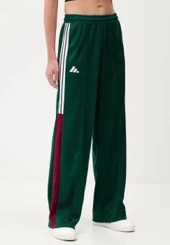 adidas pantaloni de trening Tiro culoarea verde, uni, JW6812 imagine