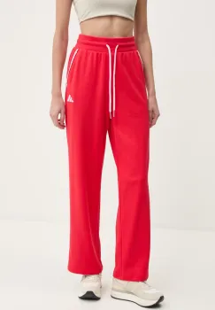 adidas pantaloni de trening W CB Color Pop culoarea rosu, cu imprimeu, JG6252 imagine