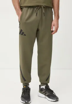 adidas pantaloni de trening Z.N.E. culoarea verde, cu imprimeu, JC7915 imagine