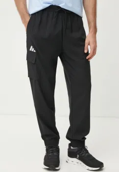 adidas pantaloni Essential barbati, culoarea negru, JF3538 imagine