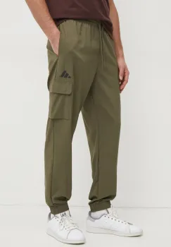adidas pantaloni Essential barbati, culoarea verde, neted, JD1824 imagine