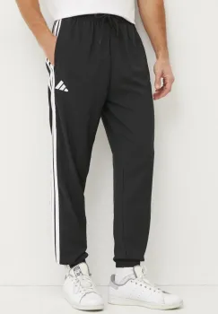 adidas pantaloni Essentials barbati, culoarea negru, modelator, IM7841 imagine
