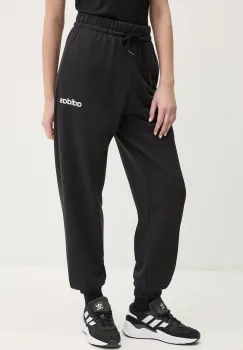 adidas pantaloni Essentials Linear femei, culoarea negru, neted, JC5948 imagine