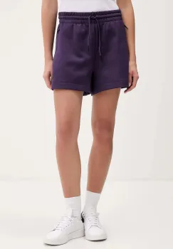 adidas pantaloni scurti adidas x Z.N.E culoarea violet, cu imprimeu, high waist, JW7762 imagine