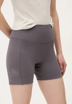 adidas pantaloni scurti ALL SZN RIB femei, culoarea violet, neted, high waist, JJ1233 imagine