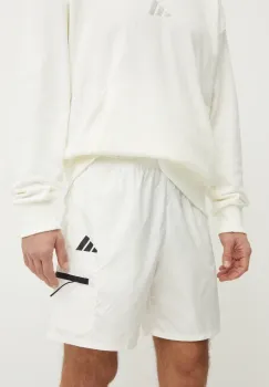 adidas pantaloni scurti City Escape barbati, culoarea bej, JF3348 imagine