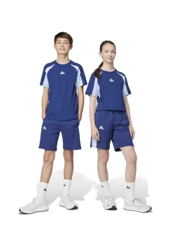 adidas pantaloni scurti copii culoarea albastru marin, cu imprimeu, talie reglabila, JI6232 imagine