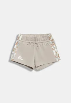 adidas pantaloni scurti copii culoarea bej, talie reglabila, KC5474 imagine