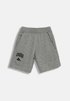 adidas pantaloni scurti copii culoarea gri, cu imprimeu, JW2380 imagine
