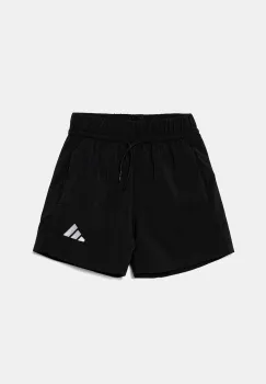adidas pantaloni scurti copii culoarea negru, cu imprimeu, talie reglabila, JC9770 imagine