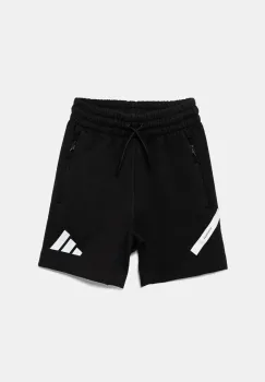 adidas pantaloni scurti copii culoarea negru, cu imprimeu, talie reglabila, JD0010 imagine