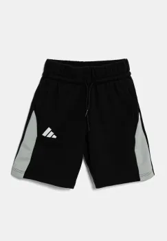 adidas pantaloni scurti copii culoarea negru, cu imprimeu, talie reglabila, JD4589 imagine