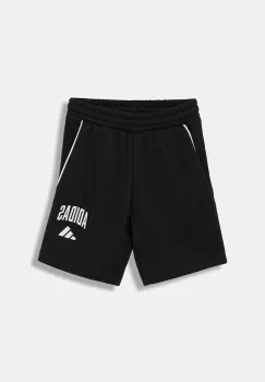 adidas pantaloni scurti copii culoarea negru, cu imprimeu, talie reglabila, JM1537 imagine