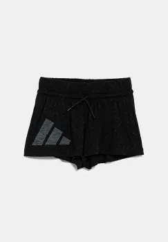 adidas pantaloni scurti copii culoarea negru, modelator, talie reglabila, JC9784 imagine
