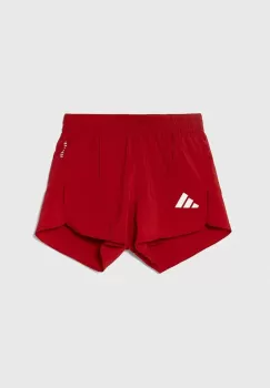adidas pantaloni scurti copii culoarea rosu, cu imprimeu, talie reglabila imagine