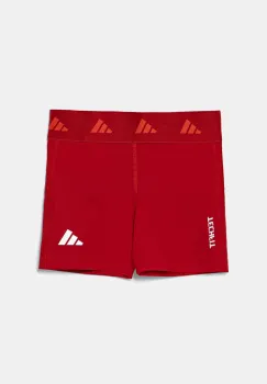 adidas pantaloni scurti copii culoarea rosu, cu imprimeu, talie reglabila, JF3749 imagine