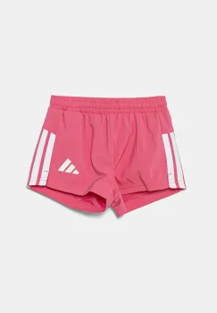 adidas pantaloni scurti copii culoarea roz, cu imprimeu, talie reglabila, JJ5039 imagine