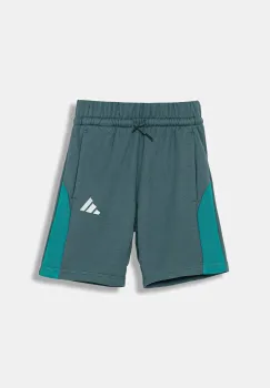 adidas pantaloni scurti copii culoarea verde, cu imprimeu, talie reglabila, JM1626 imagine