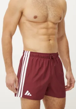 adidas pantaloni scurti de baie 3S BLD SH 3IN culoarea rosu, JL5572 imagine