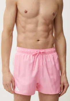 adidas pantaloni scurti de baie 3S BLD SH 3IN culoarea roz, JD6520 imagine