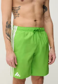 adidas pantaloni scurti de baie 3S BLD SH 8IN culoarea verde, JD4242 imagine