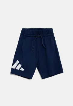 adidas pantaloni scurti din bumbac pentru copii cu imprimeu, talie reglabila, JD2086 imagine