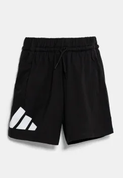 adidas pantaloni scurti din bumbac pentru copii culoarea negru, cu imprimeu, JE1391 imagine