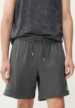 adidas pantaloni scurti din bumbac x Mercedes culoarea gri, JZ2213 imagine