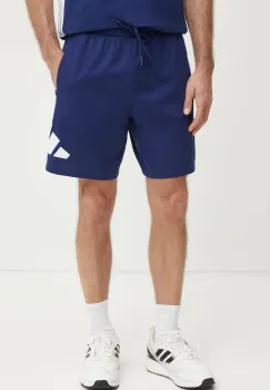 adidas pantaloni scurti Essentials barbati, culoarea albastru marin, IS6910 imagine