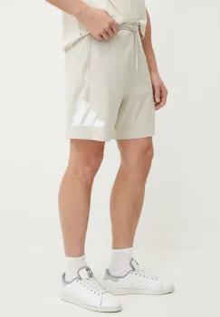 adidas pantaloni scurti Essentials barbati, culoarea bej, JE8959 imagine