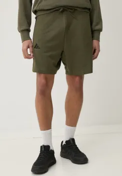 adidas pantaloni scurti Essentials barbati, culoarea verde, JE6416 imagine
