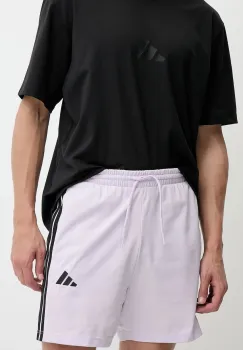 adidas pantaloni scurti Essentials culoarea violet, JE6424 imagine