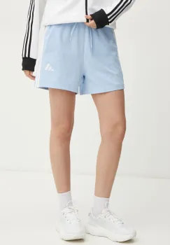 adidas pantaloni scurti Essentials femei, cu imprimeu, high waist, JD0911 imagine