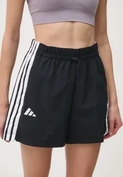 adidas pantaloni scurti Essentials femei, culoarea negru, modelator, high waist, JE1309 imagine