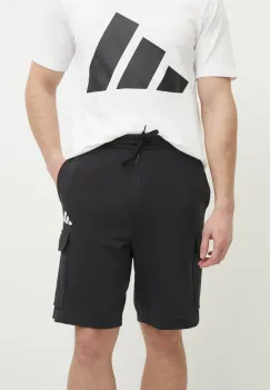adidas pantaloni scurti Feelcozy barbati, culoarea negru, JE6291 imagine