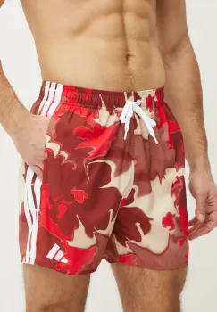 adidas pantaloni scurti TIE DYE SH 5IN culoarea maro, JF6092 imagine